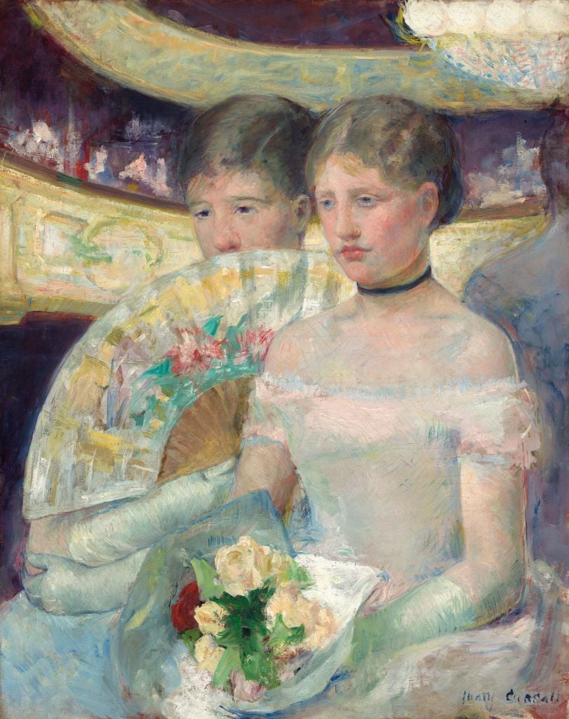 painting of two young women