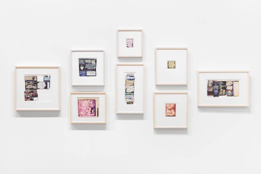 Drawings by Melvin Way (1954-2024). Installation at Andrew Edlin Gallery, Art Basel Paris. Oct. 2024. Courtesy Andrew Edlin Gallery, New York and Andrew Castrucci.