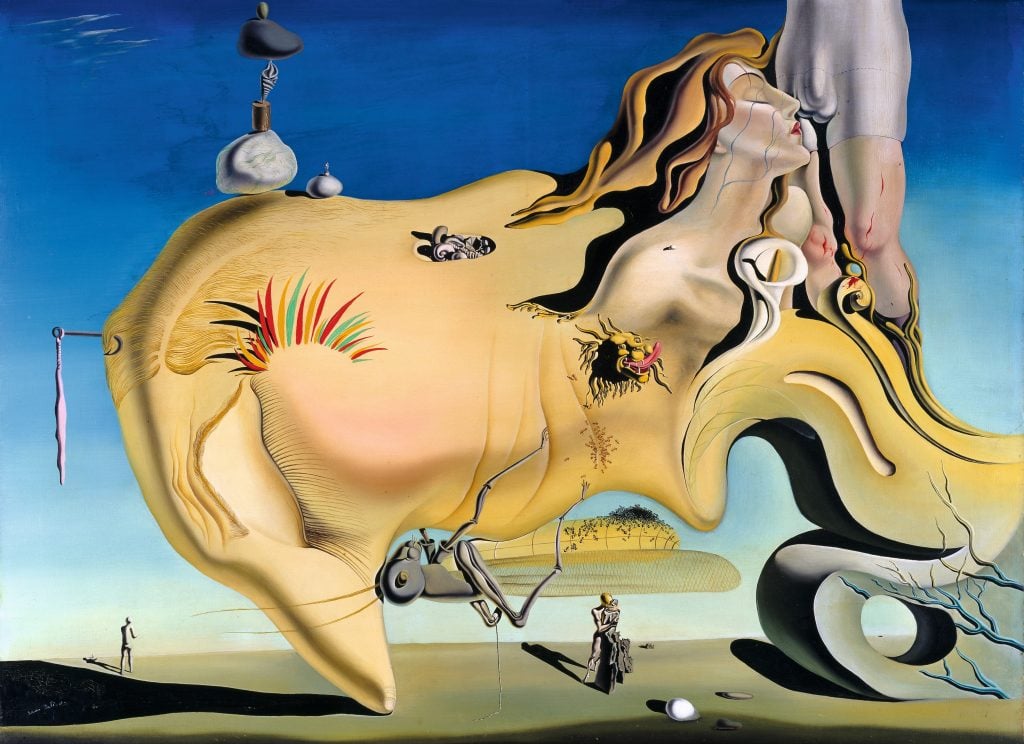 a surrealist painting by salvador dali