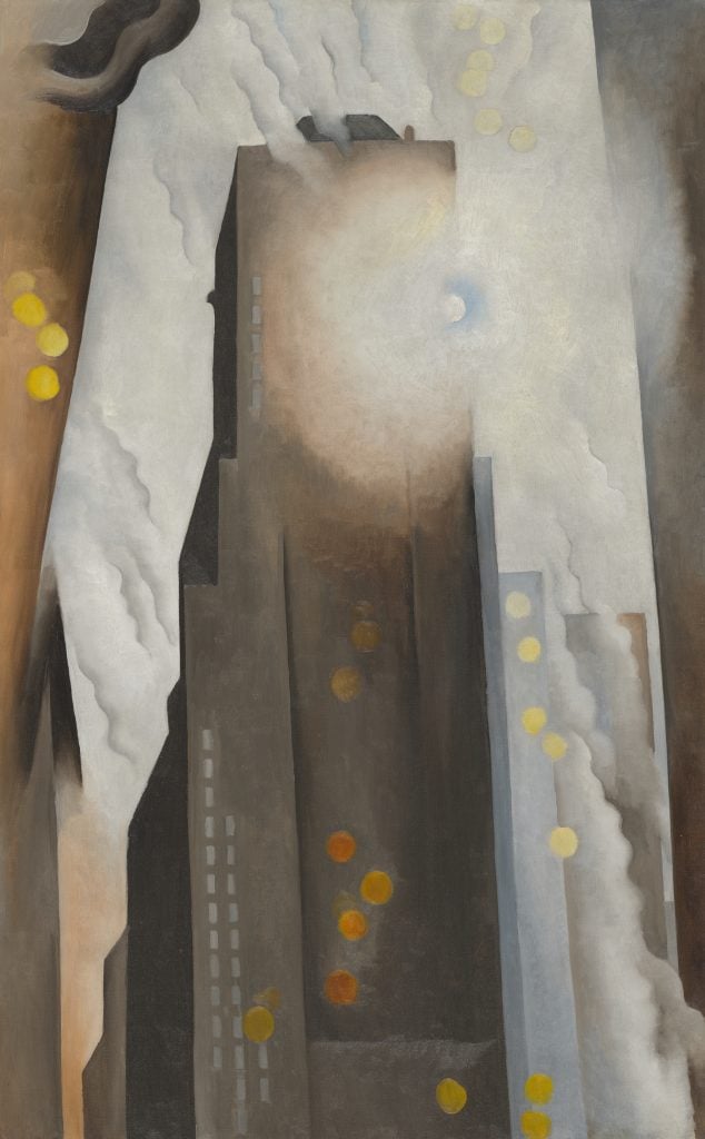 The Shelton with Sunspots by Georgia O'Keeffe