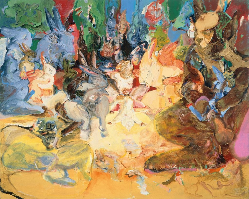 An abstract painting by Cecily Brown: Untitled (1996).