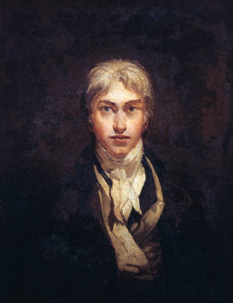 A self-portrait of J.M.W. Turner, depicting the artist in formal 19th-century attire.