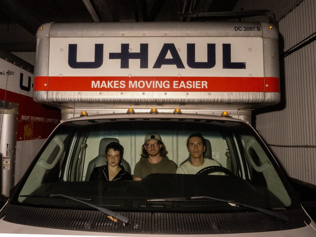 Jack Chase, James Sundquist, and Victoria Gill at U-Haul of Chelsea.