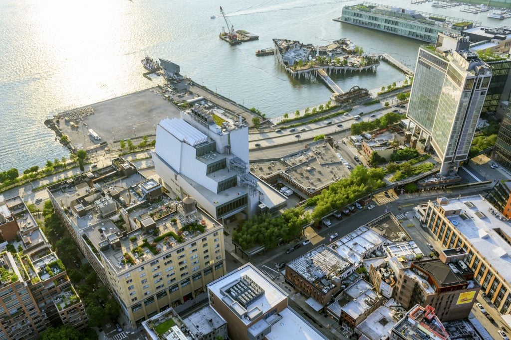 An aerial view of New York's Meatpacking District