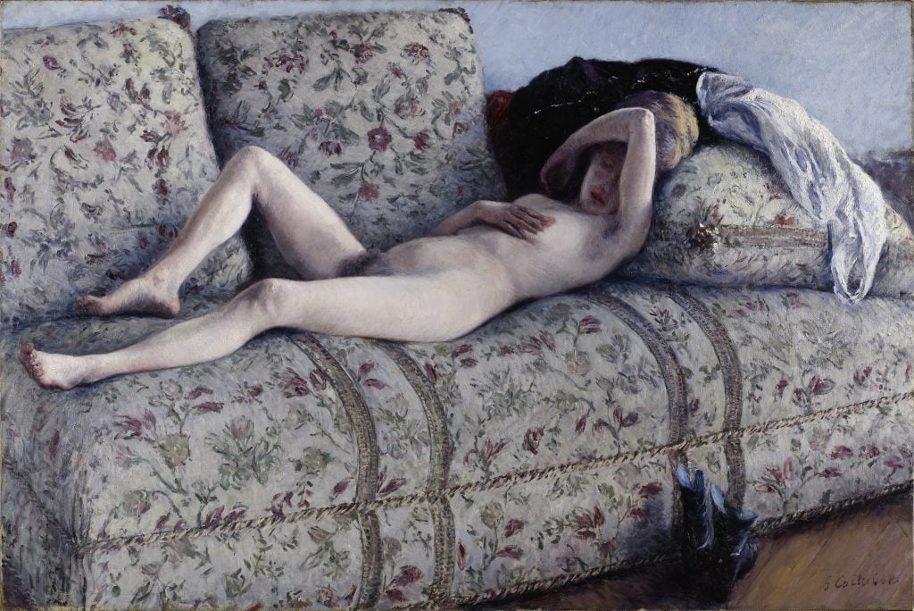 Gustave Caillebotte Nu au divan (c. 1880) oil on canvas. 129.5 x 195.6 cm. Minneapolis, Minneapolis Institute of art, The John R. Van Derlip Fund, 67.67 Image Courtesy of the Minneapolis Institute of Art