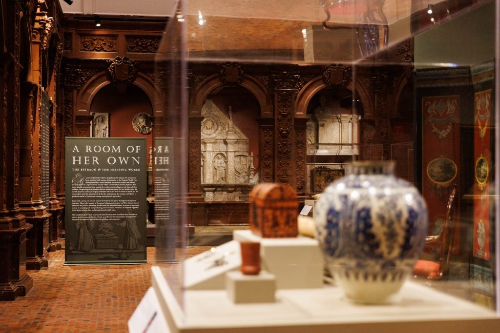 an interior shot of a historical museum show 