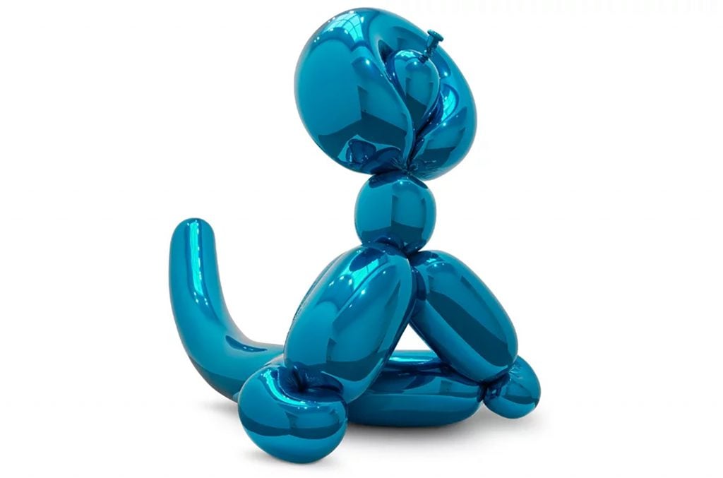 Jeff Koons, <I>Balloon Monkey (Blue)</I>. 