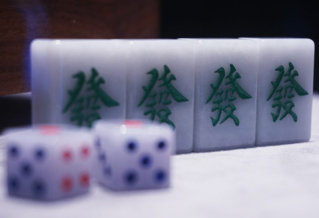 Dice on a table