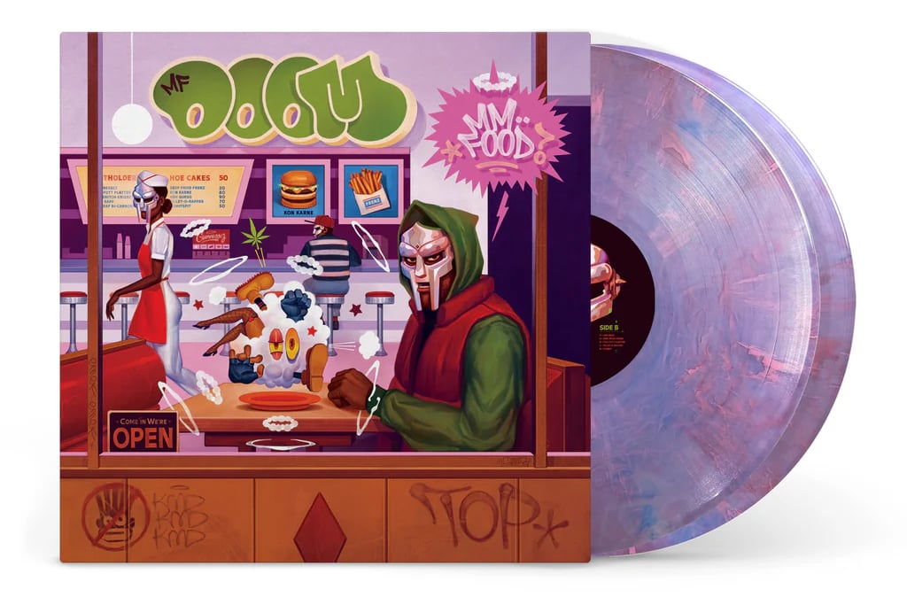 Sam Rodriguez's front artwork for MF DOOM's MM..FOOD (20th Anniversary Edition). Photo: Rhymesayers