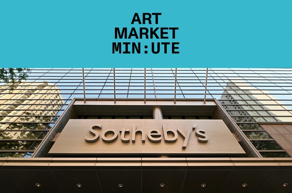 the exterior of a large office building that says sotheby's above the door