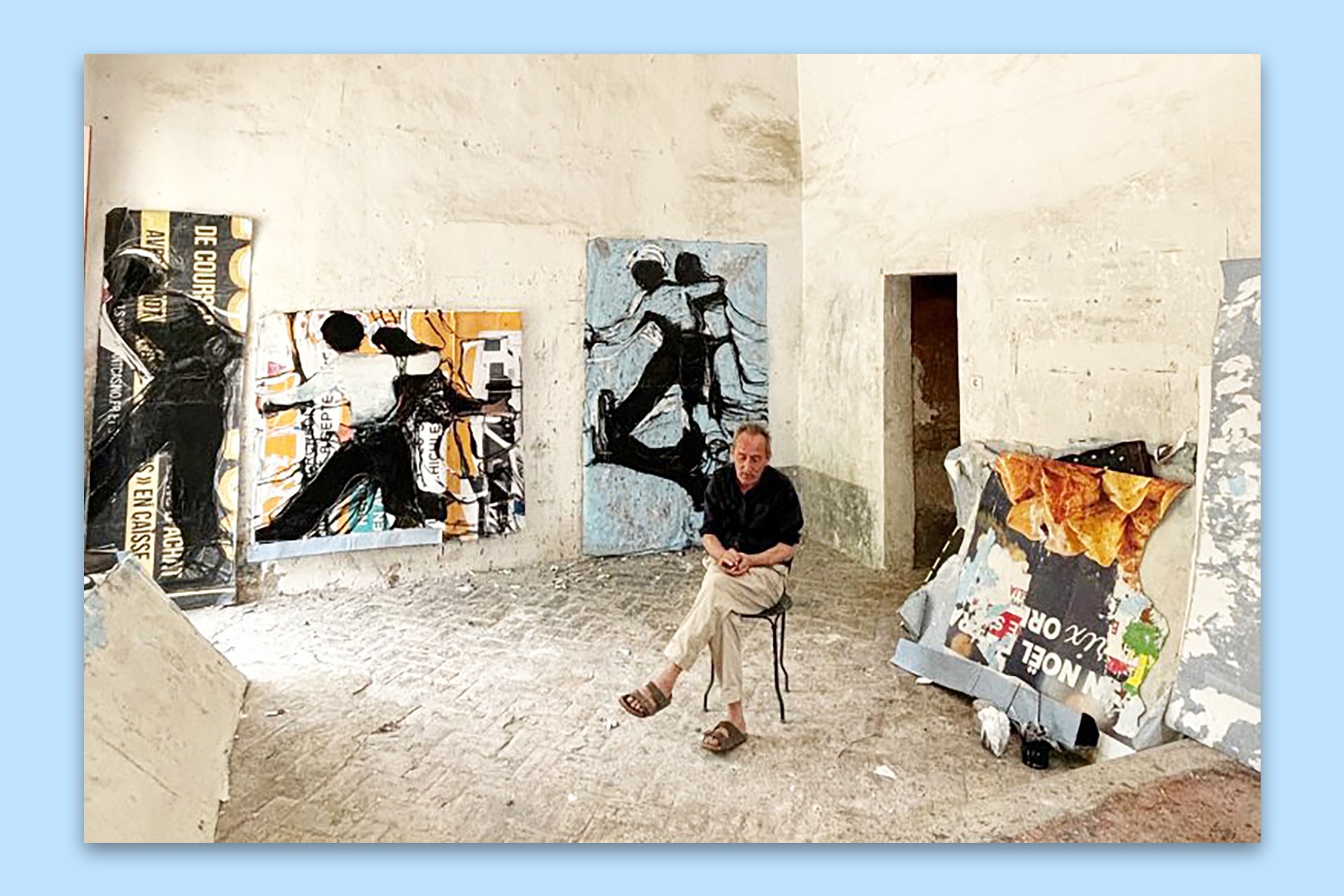 An image of Jean-Charles Blais in his studio