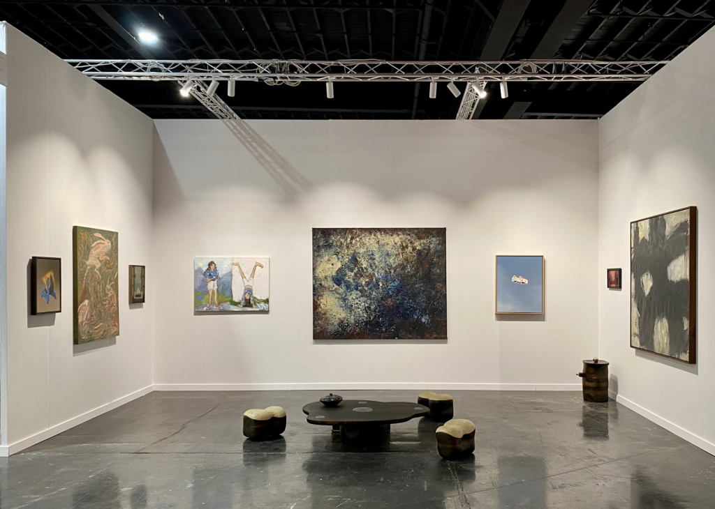 Install image of Sea View's booth at NADA Miami 2024. Photo courtesy of Sea View. 