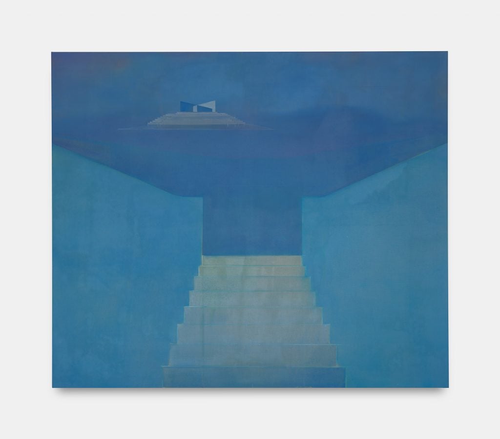 Mary Stephenson, <i>Blue Stage</i>, 2024. Photo: Courtesy the Artist