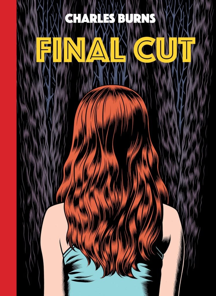 Book cover of Final Cut by Charles Burns showing an illustration of a red-headed woman as seen from the back