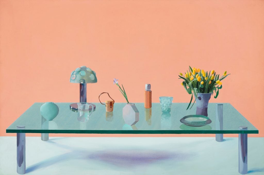 David Hockney, Still Life On Glass