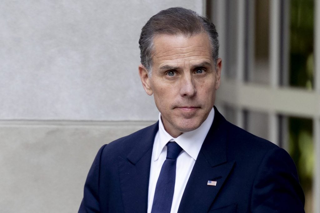 Hunter Biden outside the J. Caleb Boggs Federal Building in Wilmington, Delaware, 2024. Photo: Anna Moneymaker / Getty Images.