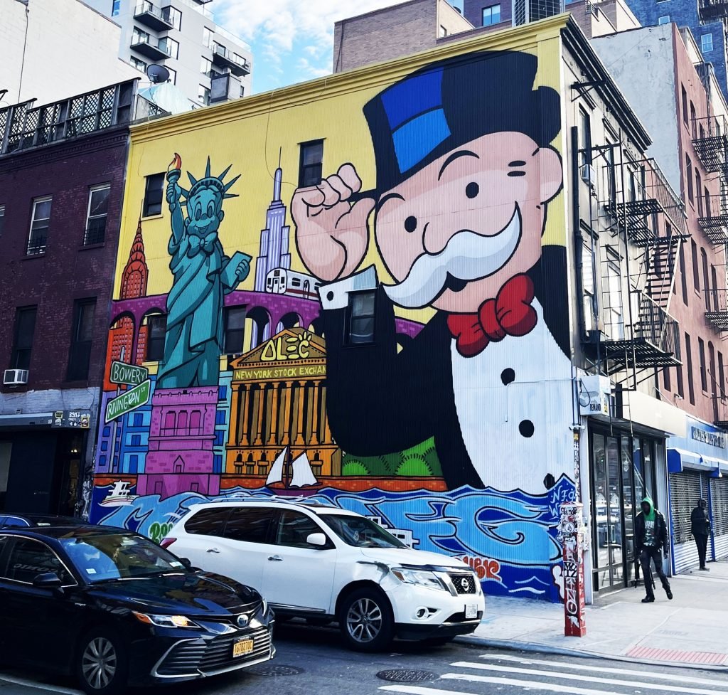 An Alec Monopoly mural on Rivington Street in New York. Photo by Andrew Russeth