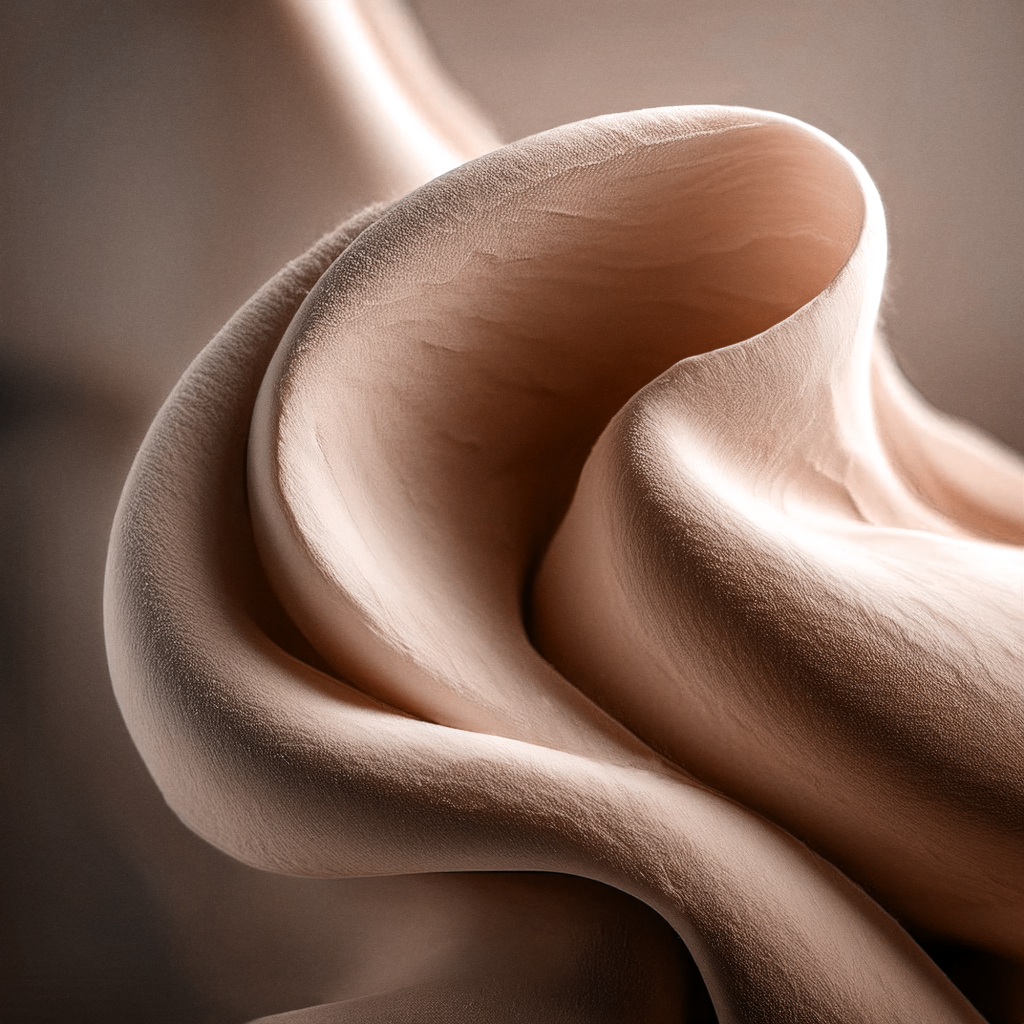 a swirling peak of brown, perhaps ice cream