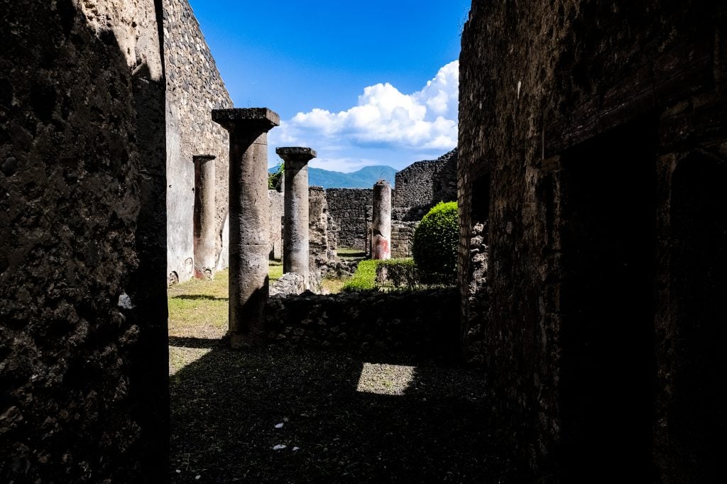 A view of some of Pompeii's ruins.