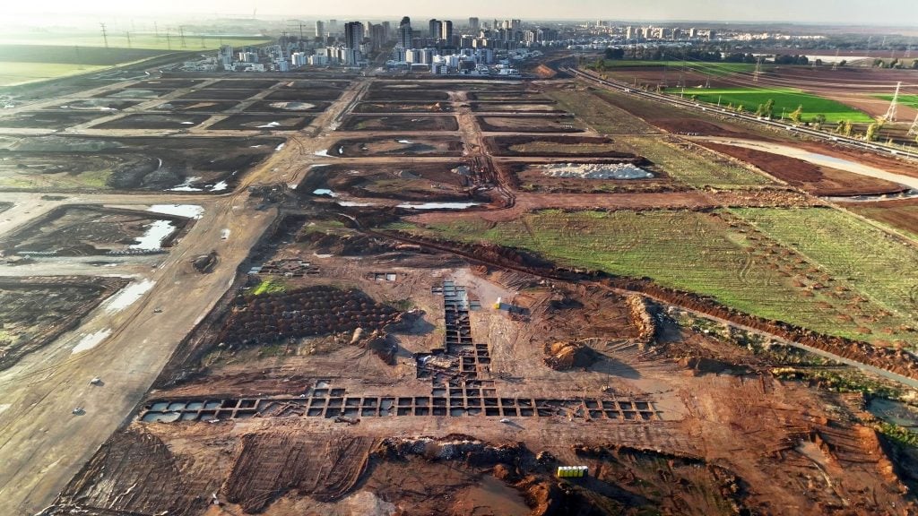 an image of The site of a former Byzantine monastery in Kiryat Gat, which is about 35 miles south of Tel Aviv in the Southern District of Israel. 