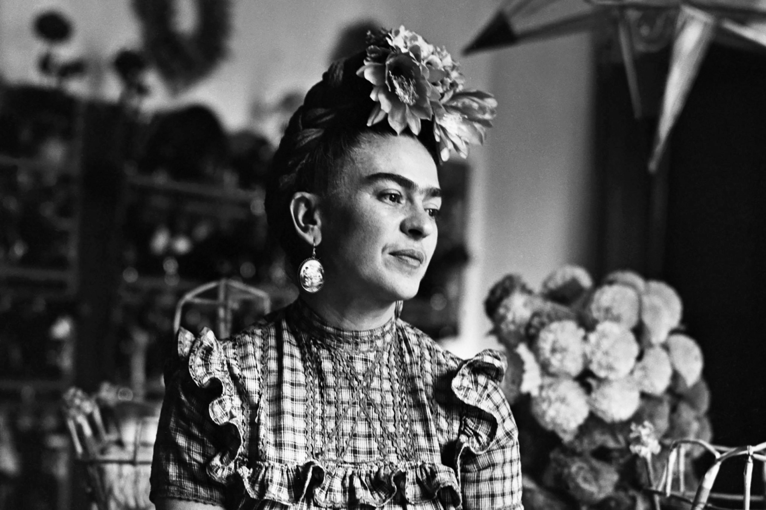 An image of a woman, artist Frida Kahlo