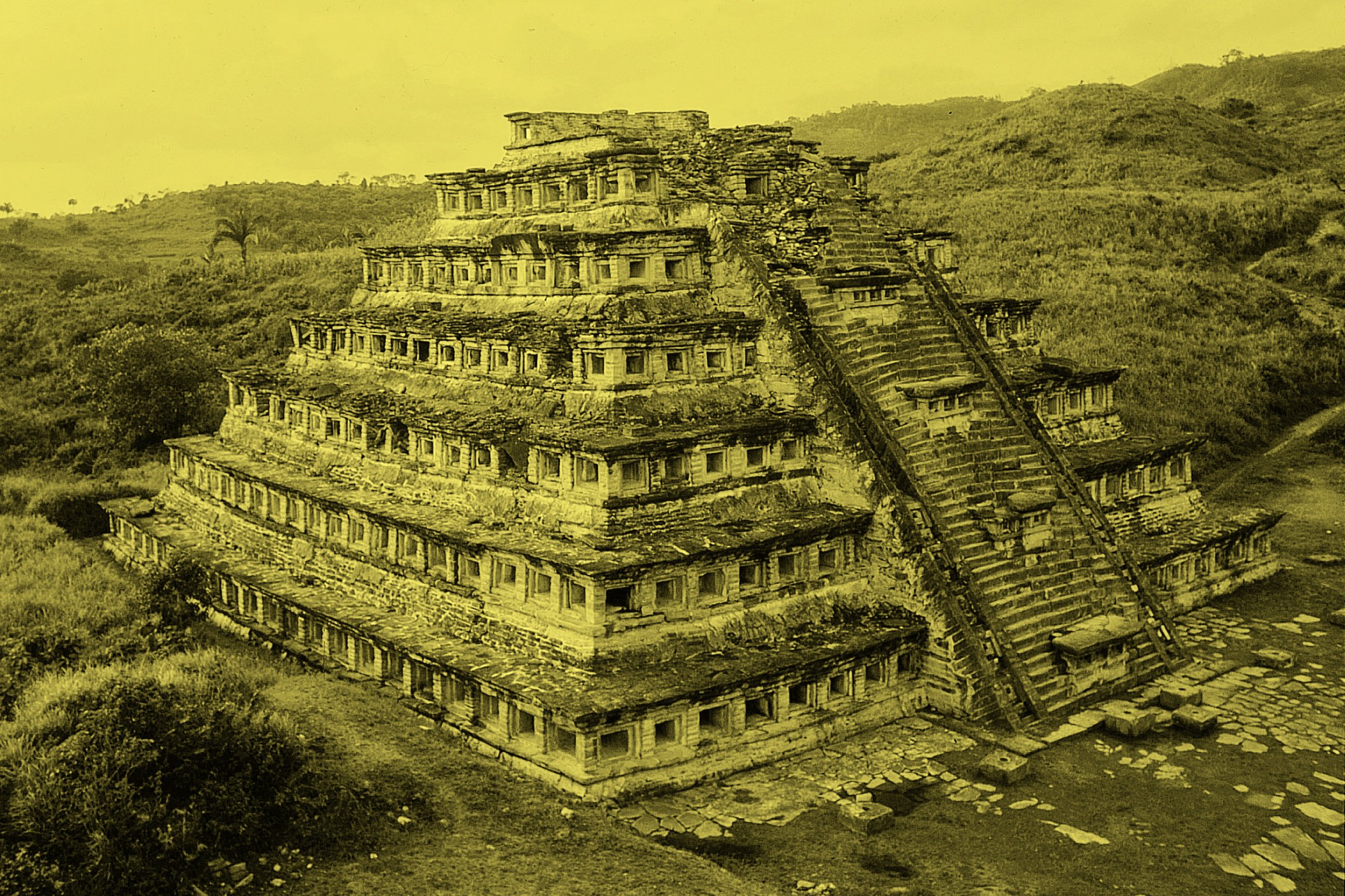 The Pyramid of the Niches, El Tajin. Photo: Werner Forman / Universal Images Group / Getty Images.