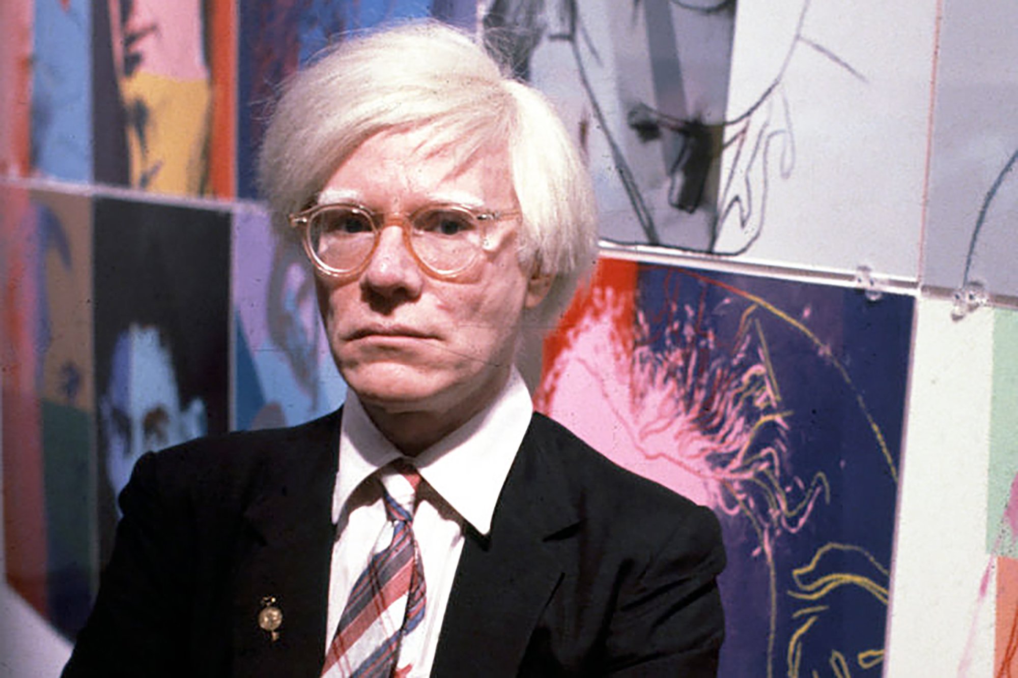 An image of Andy Warhol in 1980.