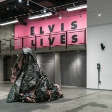 an installation view of the show at 400 N Peoria