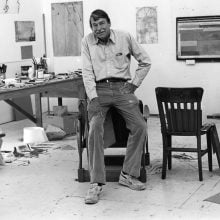 an image of Diebenkorn in his studio