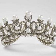 an image of Empress Eugenie tiara with pearls