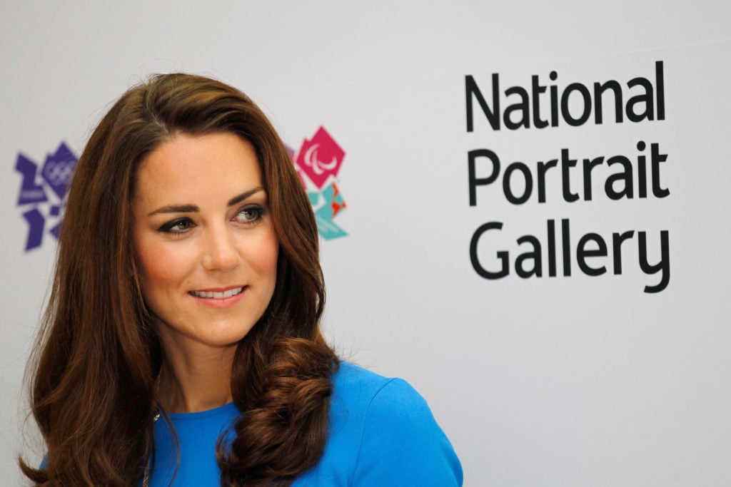Kate Middleton, the Duchess of Cambridge, visits the National Portrait Gallery in 2012. Photo by Sang Tan - WPA Pool/Getty Images.