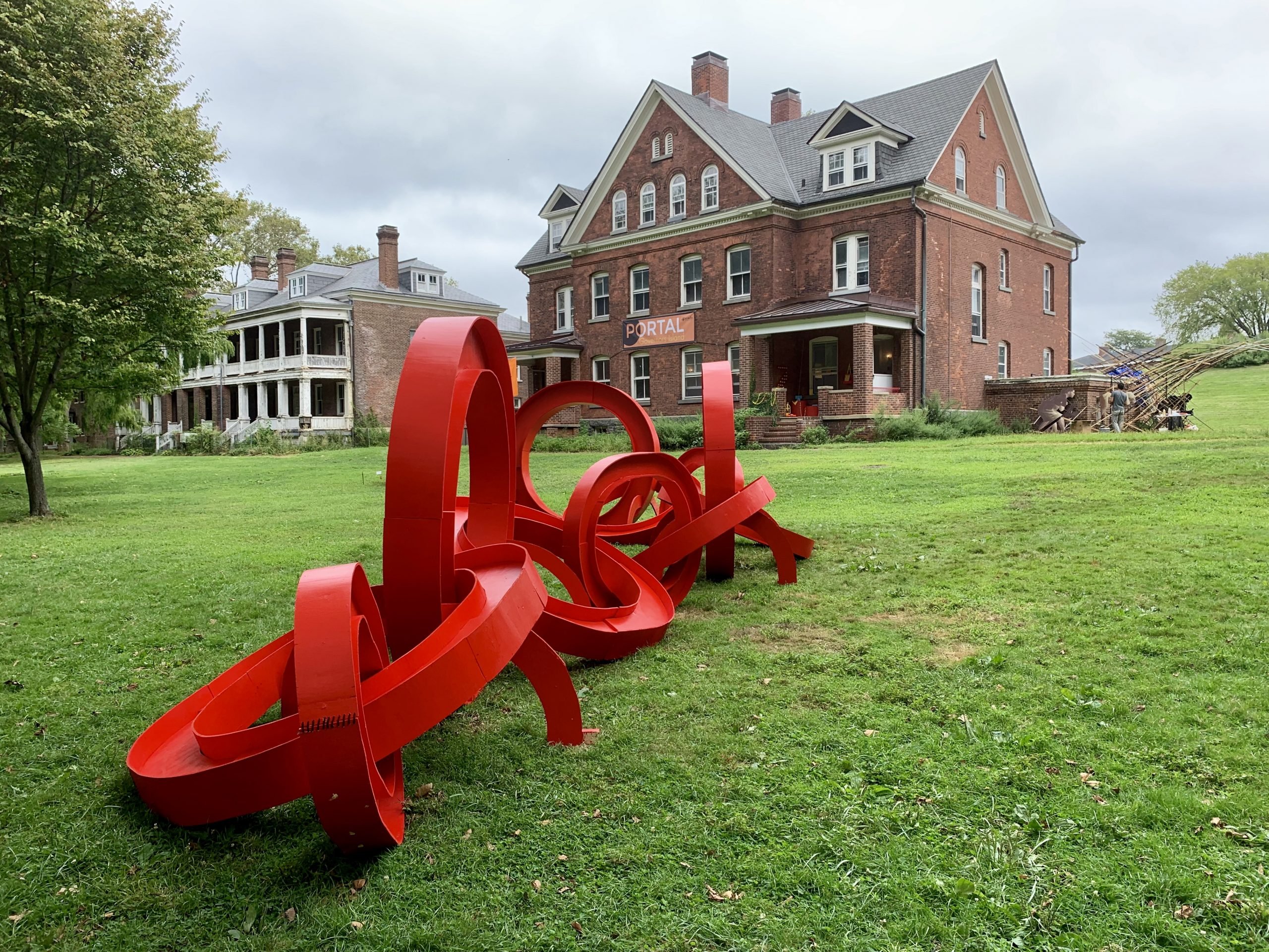 Miggy Buck, Rapunzel at Portal Governors Island. Photo by Sarah Cascone.