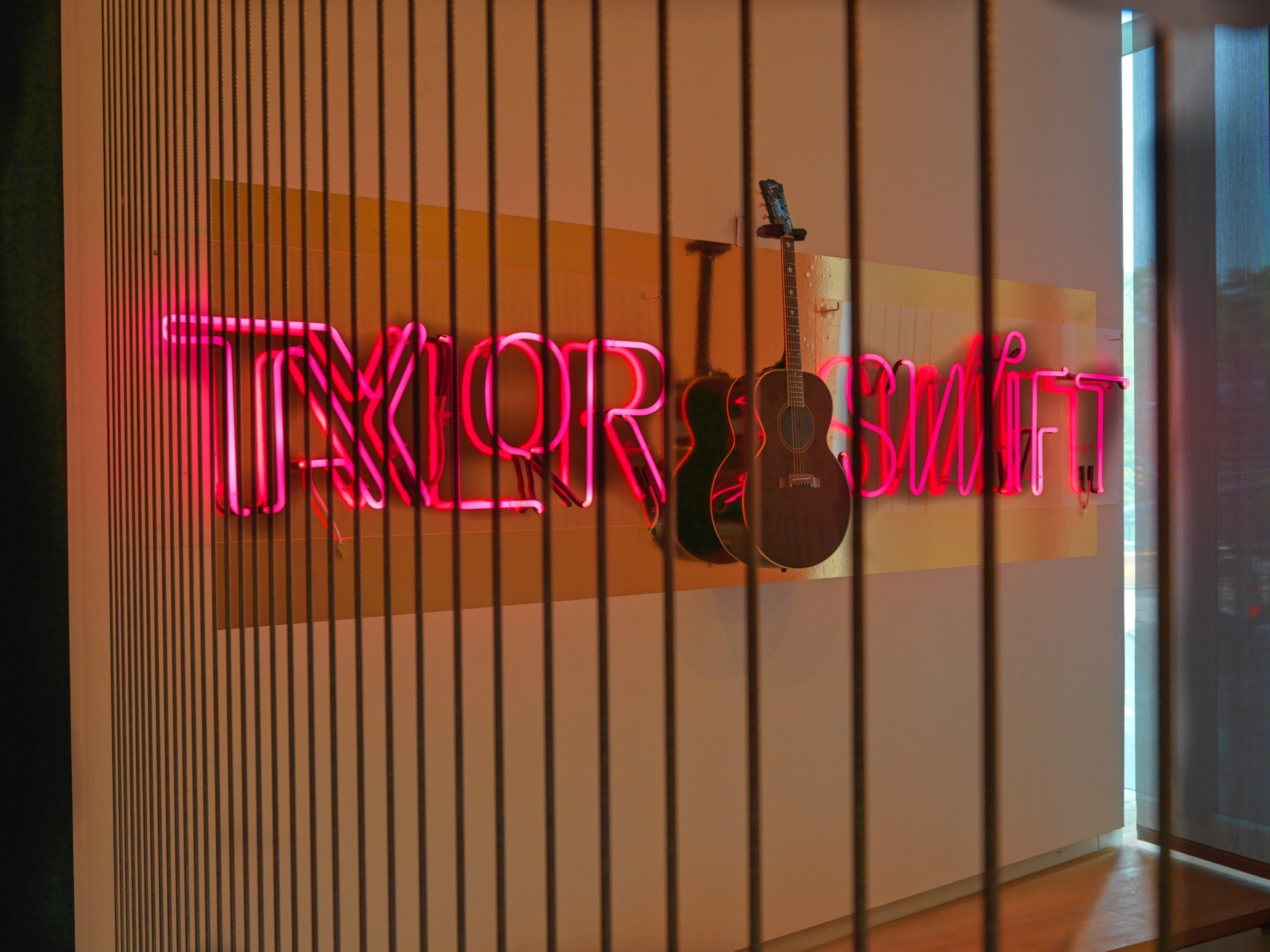 Installation view of "Taylor Swift: Storyteller" at the Museum of Arts and Design. Photo: Bruce M White.