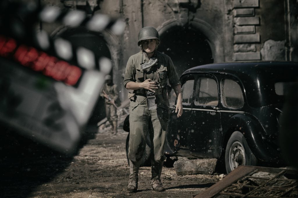 Kate Winslet as Lee Miller in Lee (2023). Photo: Kimberley French / Sky UK Ltd. Courtesy Toronto International Film Festival.