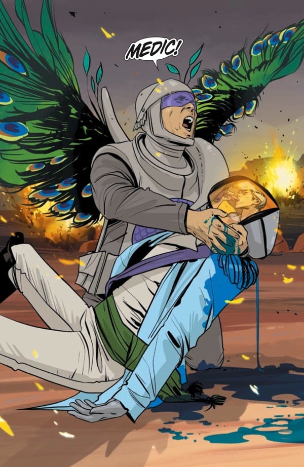 A page from Brian Vaughans <em>Saga, #12</em>, that initially caused the comic not to be released on the Apple App Store.