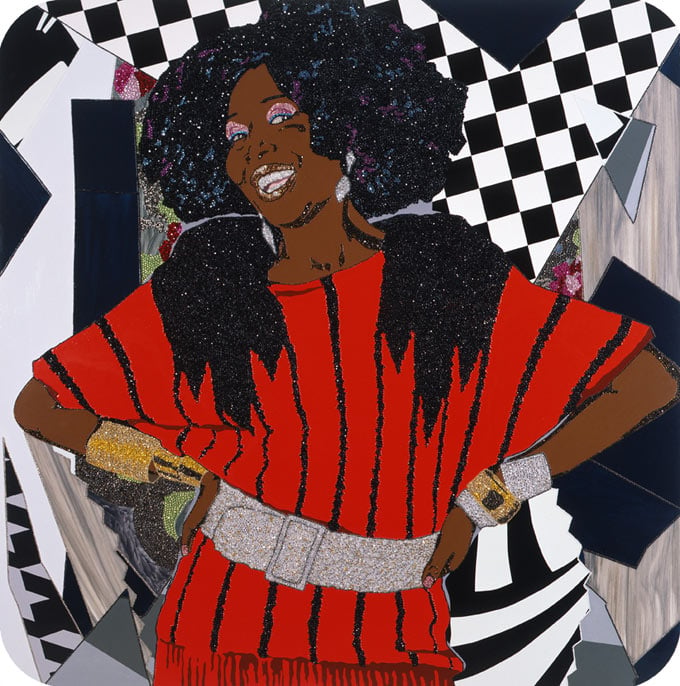 Mickalene Thomas, Dim All The Lights (2009).