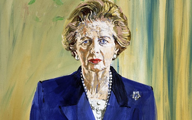 Henry Mee, oil painting of Margaret Thatcher (1992). Photo: courtesy the Parliamentary Collection.