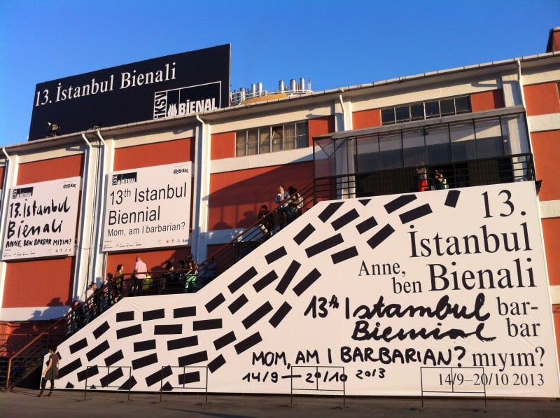 The entrance to the 2013 Istanbul Biennial. Photo: courtesy the Istanbul Biennial.